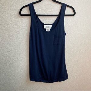 BB Dakota navy pocket cutout back tank top